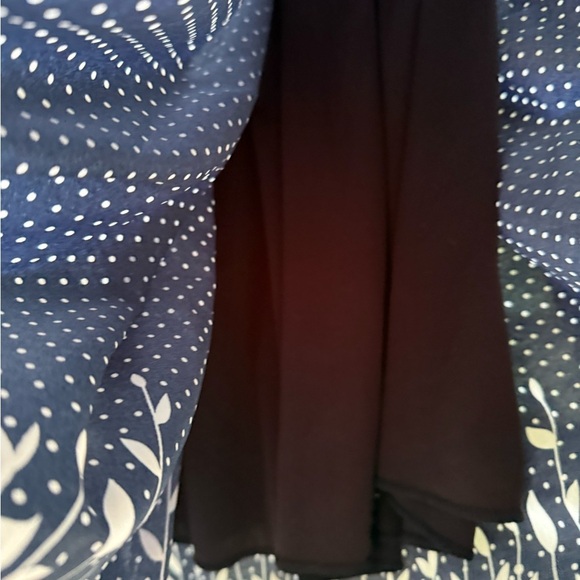 Vintage Dress in Navy and White. Handmade Size 2 or X-Small - Picture 5 of 6